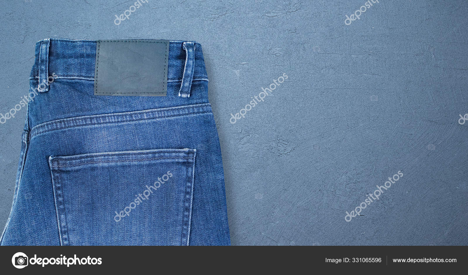 Download Denim Jeans Label Mockup Isolated Background Fashion Design Graphics Stock Photo Image By C Mertkantekin 331065596