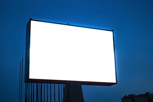 Blank Makieta Billboard Szablon Pusty Ramka Logo Lub Tekst Zewnątrz — Zdjęcie stockowe