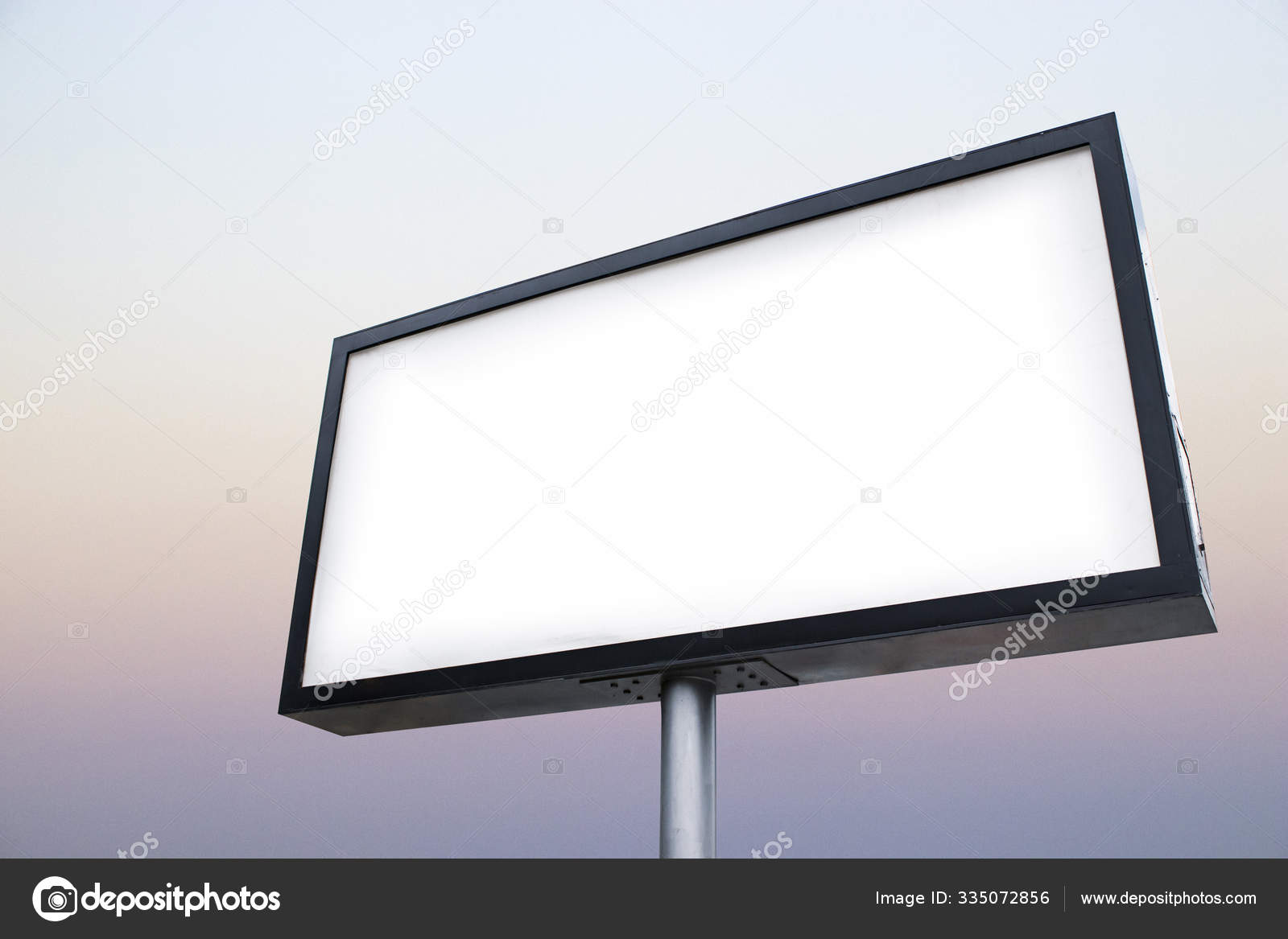 Billboard blank mockup and template empty frame for logo or text on  exterior street advertising poster screen city background, modern flat  style, outdoor banner advertisement Stock Photo by ©mertkantekin 335072856