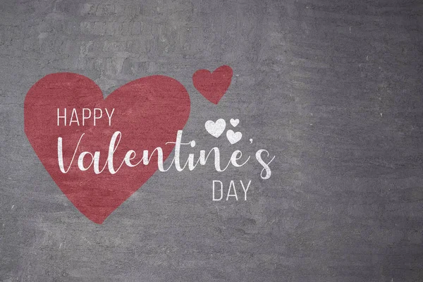 Boldog Valentin-napot, piros szín, szív ikon, elszigetelt háttér — Stock Fotó