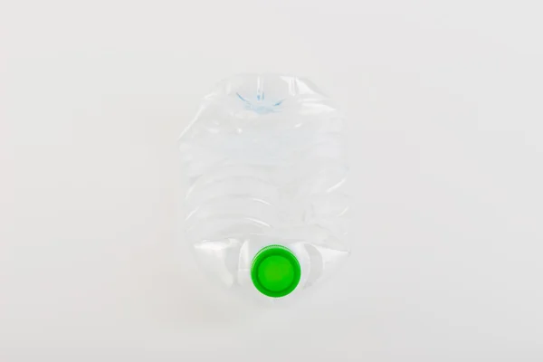Recyclable garbage of plastic bottles on white background — Stock Photo, Image