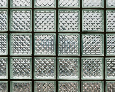 Yakın çekim cam blok duvar arka plan