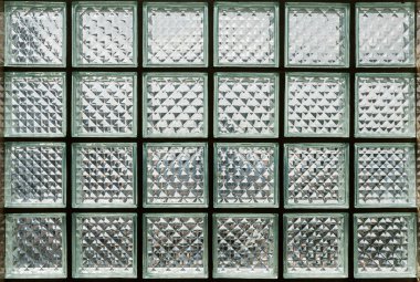 Yakın çekim cam blok duvar arka plan