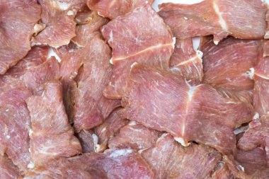 sepet Market'teki kurutulmuş domuz eti