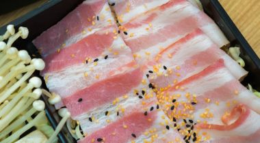 Pastırma domuz eti taze yeni slayt restoranda, domuz eti taze yeni kaydırdı