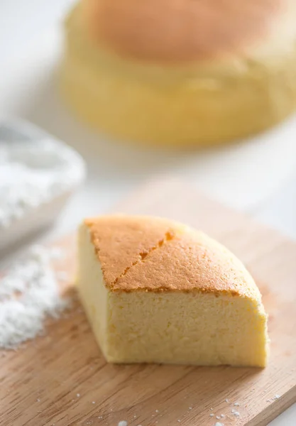 Ägg Tårta Med Japan Bomull Tårta — Stockfoto