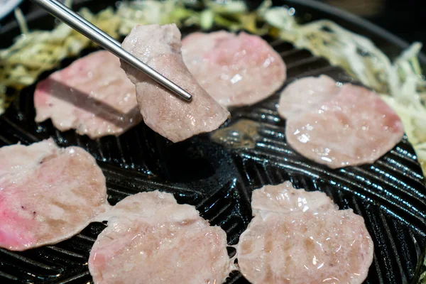 Styl koreańskiego jedzenie z grilla z przystawka — Zdjęcie stockowe
