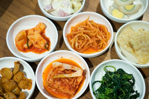 Korean food style grilled with a side dish — Stock Photo, Image