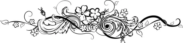 Tatouage Fleur Son Travail Auteur — Image vectorielle