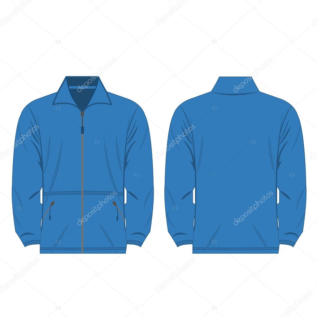 light blue fleece jacket