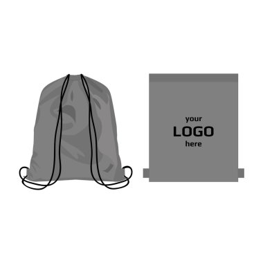 sport bag grey color clipart