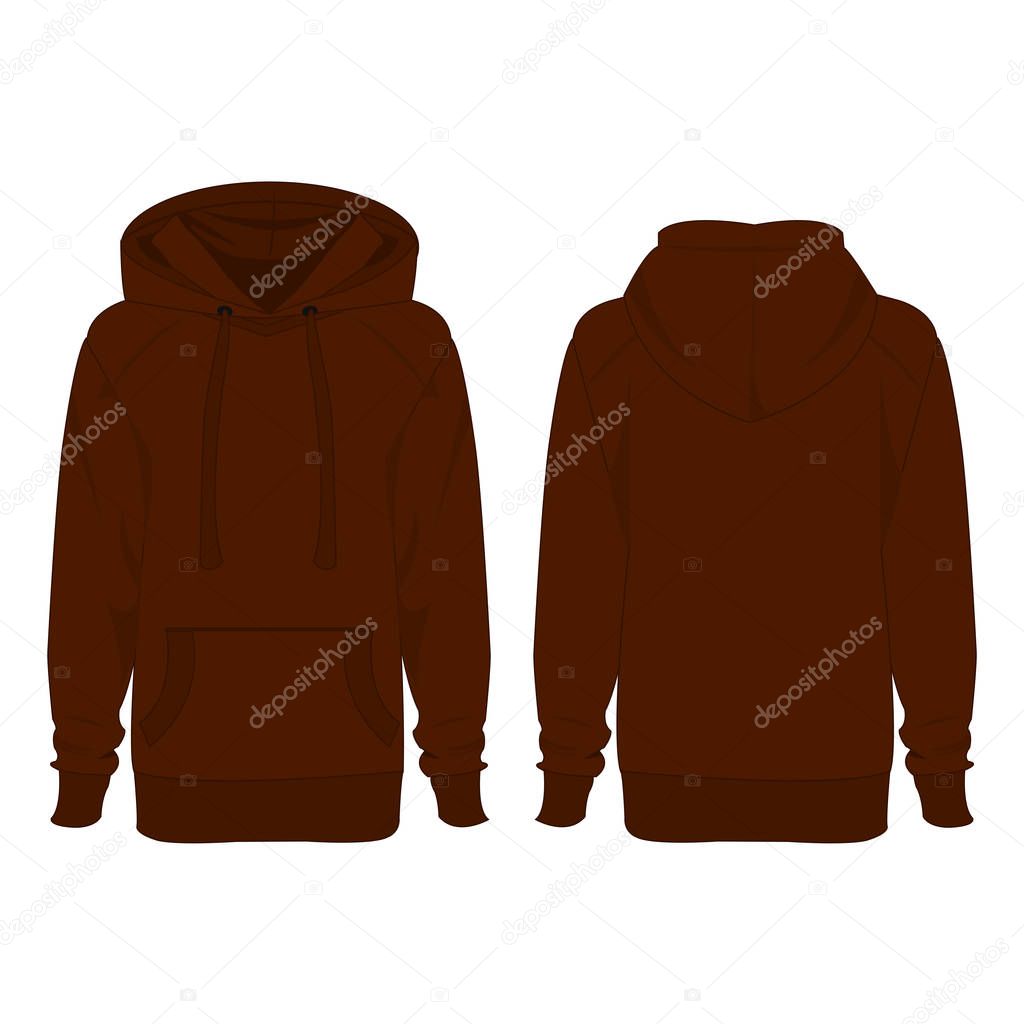 Brown winter hoodie