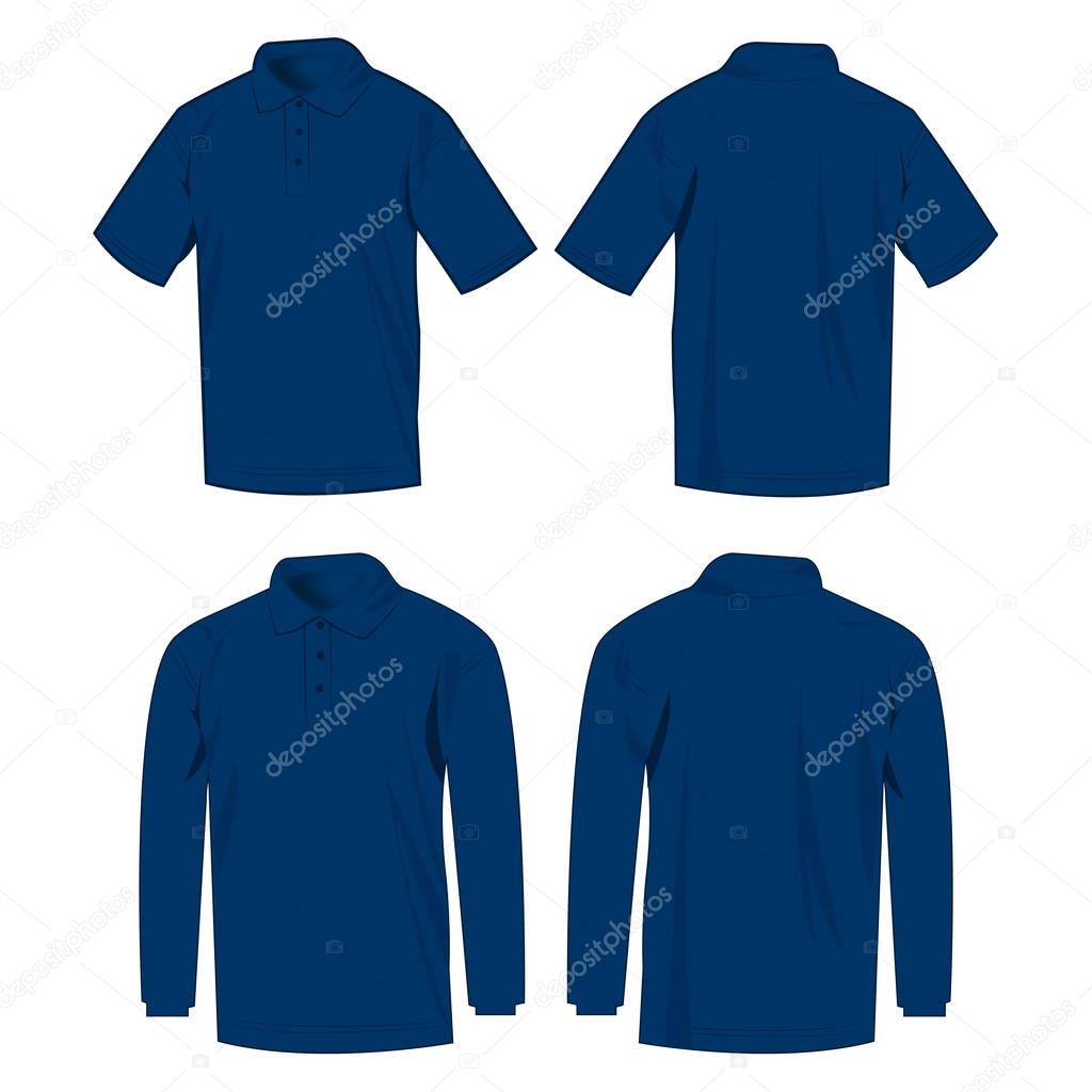camisas polo azul