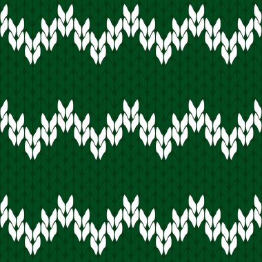 Örgü yeşil ve beyaz arka plan desen üçgen izole vektör