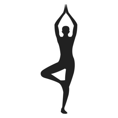 Beyaz arka plan üzerinde meditasyon kişi izole vektör silüeti