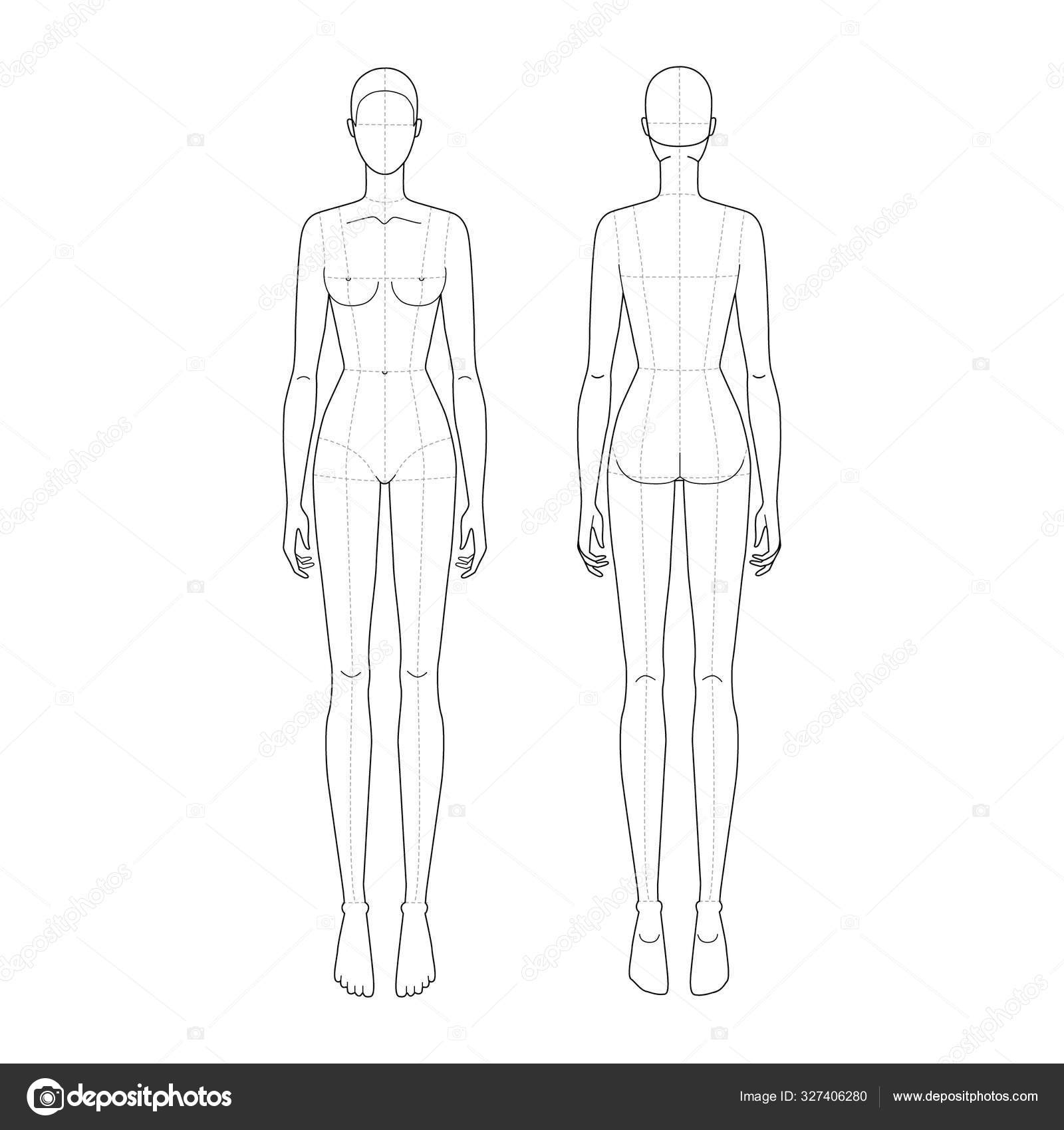 Fashion Template 9 Head For Technical Drawing With Main Lines Stock Vector Image By C Katya Golovchyn Fashion Template 9 Head For Technical Drawing With Main Lines Stock Vector Image By C Katya Golovchyn