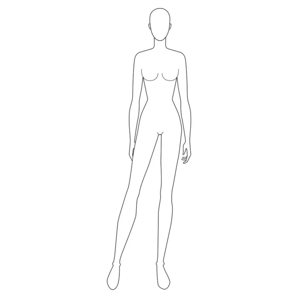 Female fashion sketch outlet template