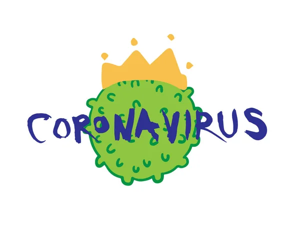 Attenzione segno coronavirus 2019-nC0V focolaio . — Vettoriale Stock