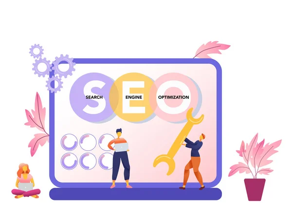 SEO araçları kavramı ve Web sitesi trafiği, web sayfası görünürlüğü.