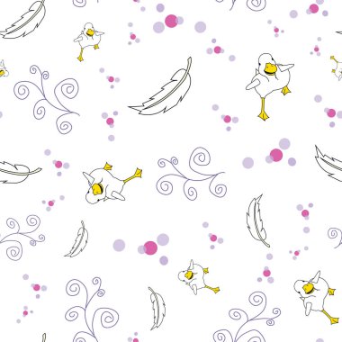 Ördek koşusu, karalamalar, noktalar ve tüyler, kusursuz tekrarlama vektörü