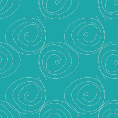 Mavi dikişsiz karalama desen vektöründe girdap