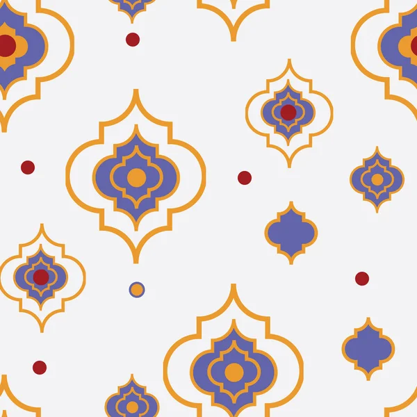 Quatrafoil Fun, shapeson white background pattern seamless vector