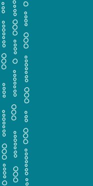 Dörtgen vektör yinelemesi deseni üzerinde açık dairelerin Teal Dikey Sınır Çizgileri Kodu