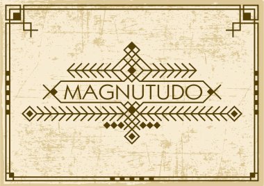 Art Deco logosu şablonu