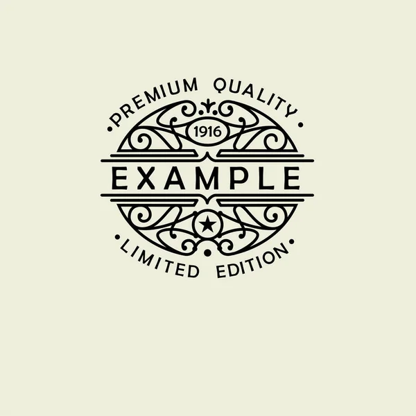 Premie monogram concept — Stockvector