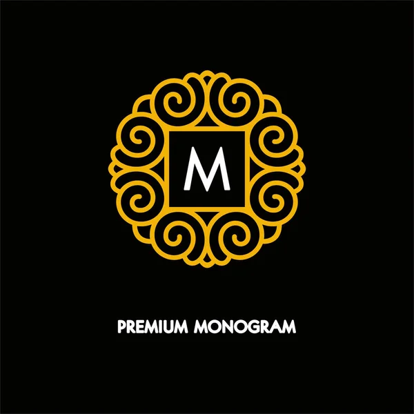 Premium-Monogrammkonzept — Stockvektor