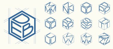 Şablon harflerle kümesi 