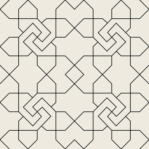 Islamitische geometrische naadloze patroon — Stockvector