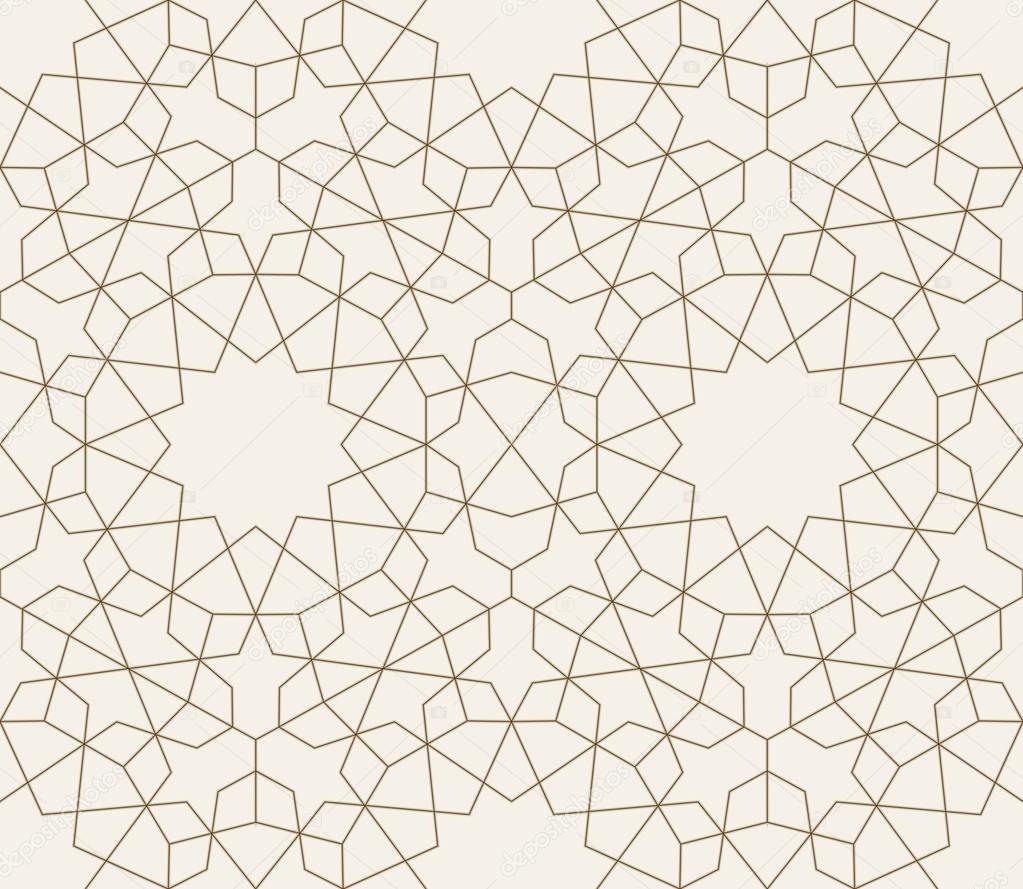 Islamic geometric seamless pattern