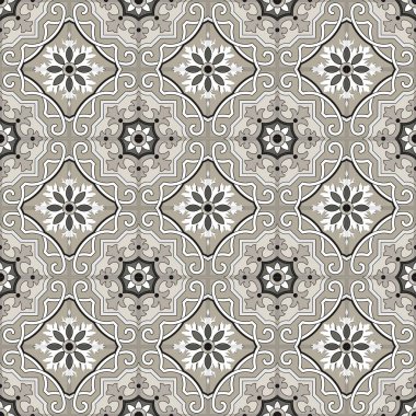 Arap tarzı, sorunsuz arka plan, Arabesk vektör modaya uygun desende.