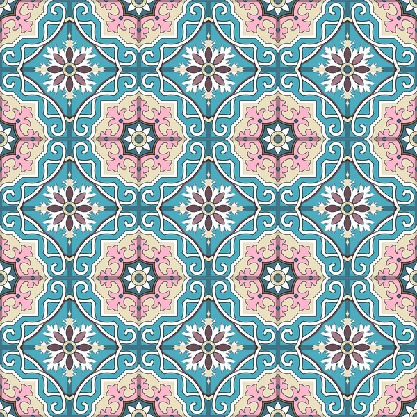 Modisches Muster im arabischen Stil, nahtloser Hintergrund, Arabesken-Vektor. — Stockvektor