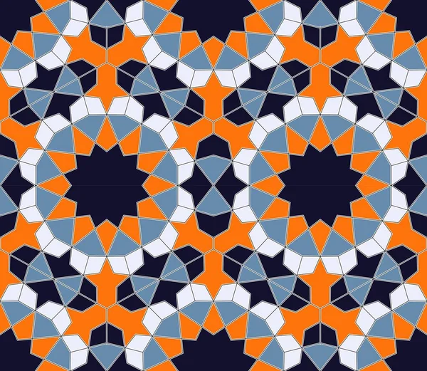 Islámské barevné geometrické bezešvé vzor v módní barevné palety vektor. — Stockový vektor