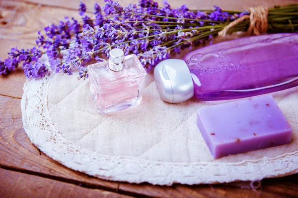 Natural cosmetics from lavender.