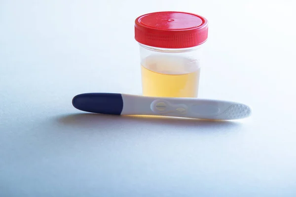 Test Ciążowy Hcg Laboratorium Badań — Zdjęcie stockowe