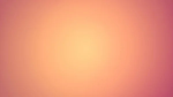 Delicate ruddy peach background. A sheet of paper lit in the middle. The center of the image is yellow, with peach vignetting around the edges. Warm Halftone. Sample cosmetic products — Stock Photo, Image