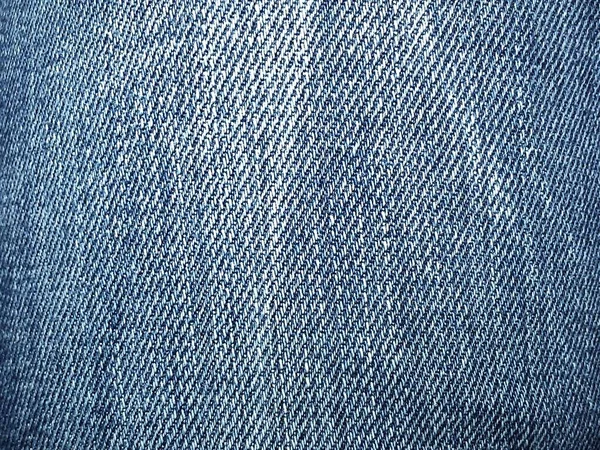 Denim Bleu Texture Coton Matière Grossière Fragment Indigo Chiffon Naturel — Photo