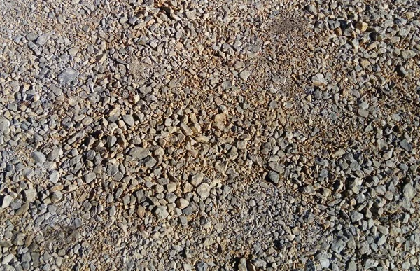 Gray Street Small Pebbles Natural Soil Tiny Different Sizes Shades — Stock Photo, Image