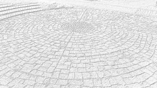 Paving Stones Made Square Stones White Background Gray Pattern Tile — Stock Photo, Image