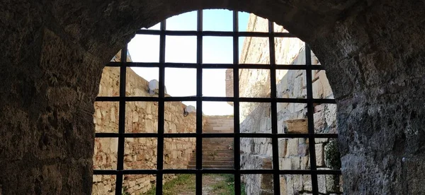 Tight Shot Photo Fortress Tower Belgrade Serbia Kalemegdan Fortress Metal — Stock Photo, Image