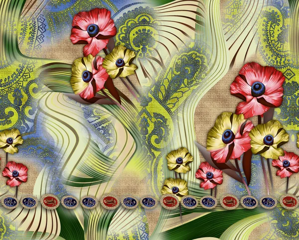 Krásné barevné pozadí návrhu s květinou — Stock fotografie