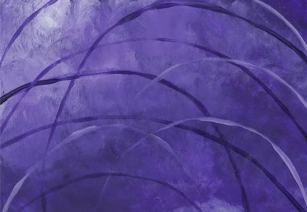 Purple abstract background with lines painted on paper