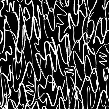 Kusursuz vektör vuruşları. Beyaz arka planda soyut siyah çizgiler lekesi. Kağıt desenli rastgele çizgiler