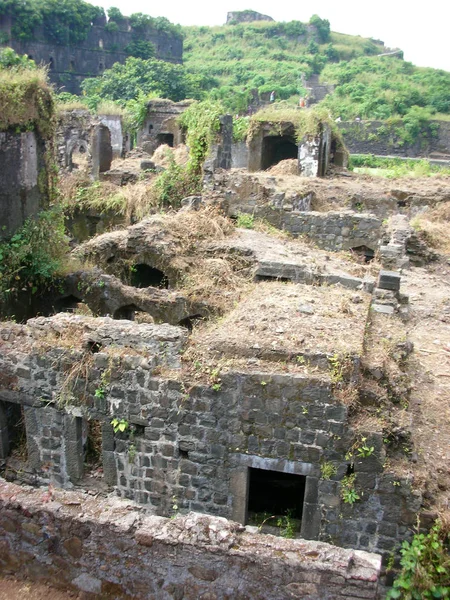 Ruines Vieux Fort Siddi Jajira Inde — Photo