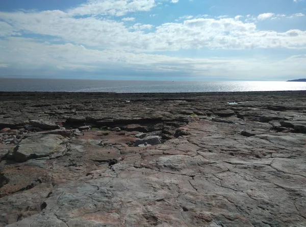 Una Playa Escocesa Verano Imagen de stock