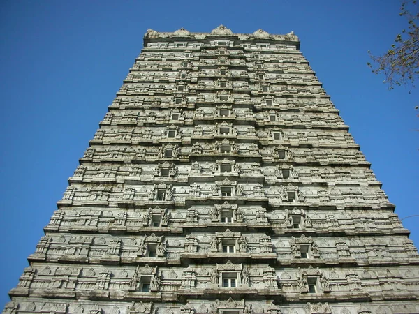 Uma Vista Templo Indiano Sul — Fotografia de Stock