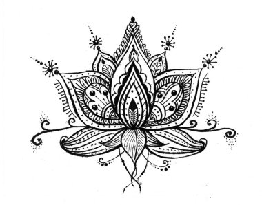 Hamza, zendoodle tarzında yapılmış bir sembolü gösterilmiştir